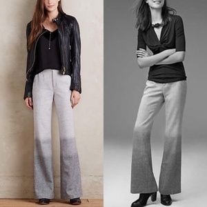 Anthropologie Ombré Wide Leg Flare Elevenses Trousers Pants